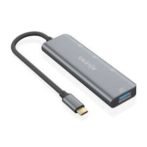 aisens hub usb 3.2 gen2 10g usb c usb c/m 1xusb c/h 3xusb a/h 15cm color gris