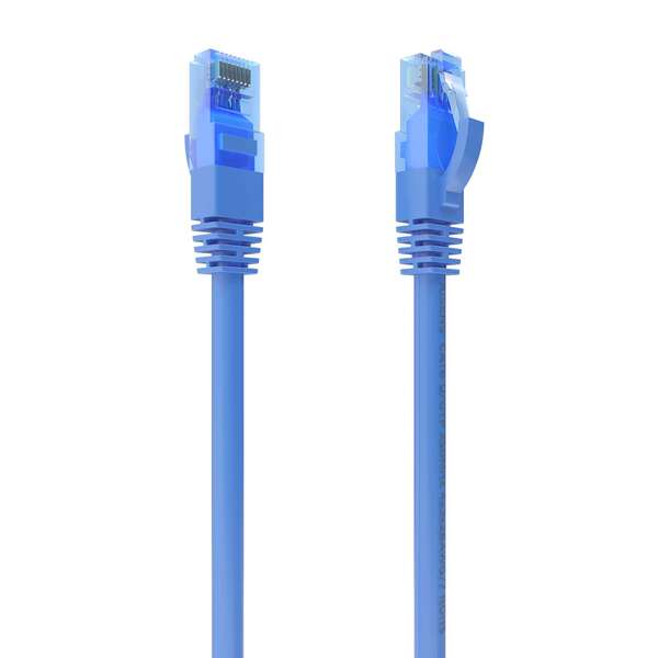 aisens cable de red latiguillo rj45 cat.6 utp awg26 cca 25cm color azul