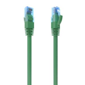 aisens cable de red latiguillo rj45 cat.6 utp awg26 cca 30cm color verde