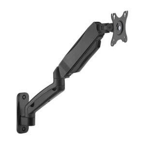 aisens soporte de pared pro contrapeso giratorio e inclinable para monitor/tv 9kg (3 pivotes 1 brazo) de 17 32 color negro