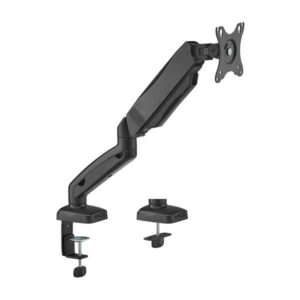 aisens soporte de mesa pro contrapeso giratorio e inclinable para monitor/tv 9kg (3 pivotes 1 brazo) de 17 32 color negro