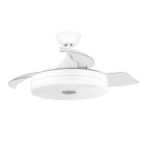 orbegozo cpb 123105 ventilador de techo con altavoz bluetooth potente y silencioso luz led funcion reversible mando a distancia estilo moderno