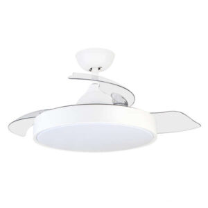 orbegozo cp 119105 ventilador de techo elegance potente motor dc aspas retractiles luz led con 3 temperaturas mando a distancia sistema de ventilacion reversible