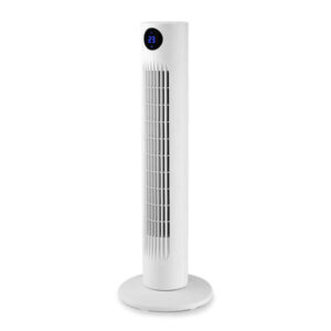 orbegozo twm 0960 ventilador de torre potente motor de 60w altura de 78cm panel led con indicador de temperatura funcion temporizador de 12h silencioso mando a distancia