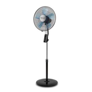 orbegozo sf 0642 ventilador de pie con mando a distancia y temporizador modos silent night y nature gran caudal de aire oscilacion automatica altura regulable diseño moderno