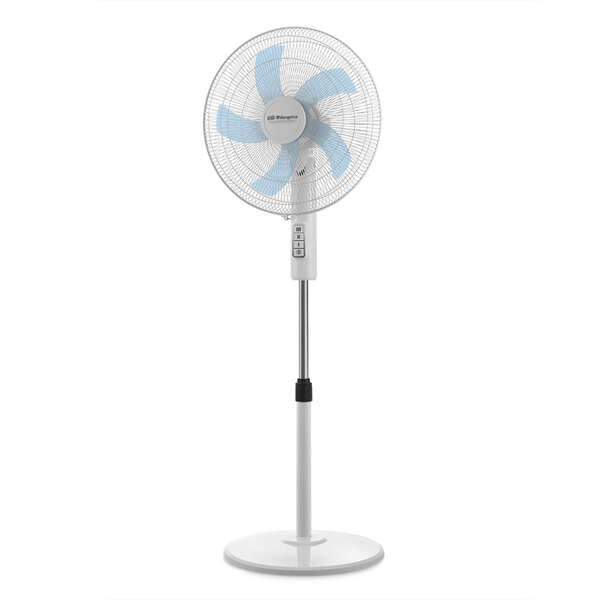 orbegozo sf 1040 ventilador de pie potente rendimiento con 3 velocidades de ventilacion cabezal oscilante multiorientable seguro y silencioso