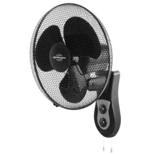 orbegozo wf 0141 ventilador de pared potente motor de 40w 3 velocidades de ventilacion funcionamiento silencioso cabezal oscilante temporizador programable