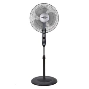 orbegozo sf 3347 ventilador de pie potente y eficiente amplia superficie de ventilacion cabezal multiorientable temporizador de 2h facil manipulacion base redonda estable