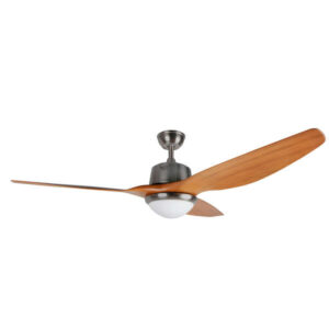 orbegozo cp 96160 ventilador de techo potente y eficiente 85w de potencia 3 palas abs look madera luz led 18w mando a distancia ideal para ambientes grandes