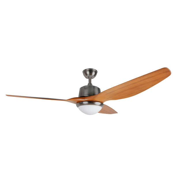 orbegozo cp 96160 ventilador de techo potente y eficiente 85w de potencia 3 palas abs look madera luz led 18w mando a distancia ideal para ambientes grandes