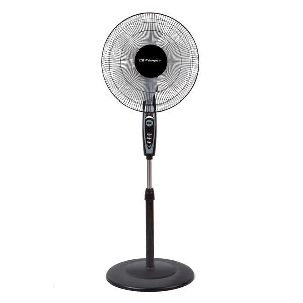 orbegozo sf 0148 ventilador de pie base estable portatil y seguro 3 velocidades de ventilacion cabezal oscilante potente y silencioso