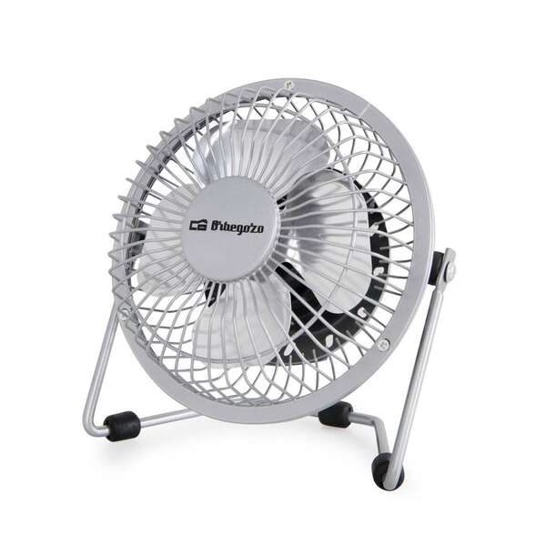 orbegozo pw 1025 mini ventilador de sobremesa potente y silencioso conexion usb 2 en 1 aspas metalicas de 10cm