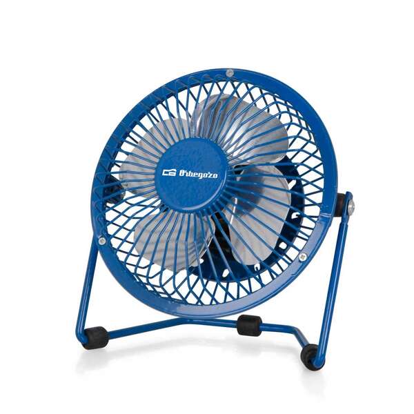 orbegozo pw 1026 mini ventilador de sobremesa potente y silencioso conexion usb 2 en 1 aspas metalicas de 10cm
