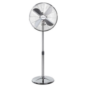 orbegozo sf 3345 ventilador de pie clasico potente y economico 3 velocidades de ventilacion altura regulable diseño cromado