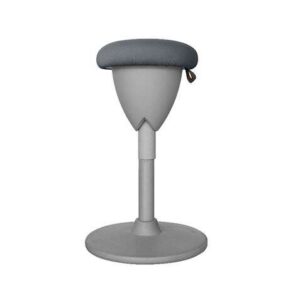 cromad design taburete multiusos asiento con altura ajustable giro de 360º tejido a prueba de agua color gris