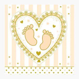 pictura tarjeta arabesque 16x16cm tematica bebes tarjeta triptica incluye sobre blanco papel con certificacion fsc