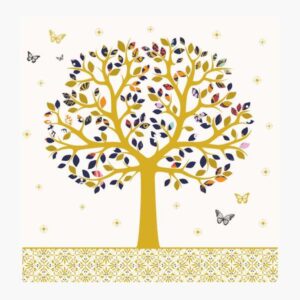 pictura tarjeta arabesque 16x16cm tematica de arboles tarjeta triptica sin envoltorio incluye sobre blanco papel con certificacion fsc