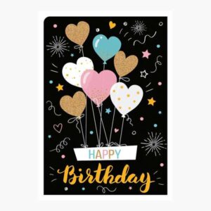 pictura tarjeta zig zag 15x22cm tematica corazones triptica sin envoltorio incluye sobre blanco papel con certificacion fsc
