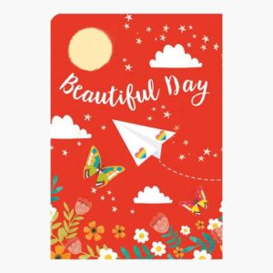 pictura tarjeta felicitacion zig zag triptico estampado en caliente lentejuelas pop up 15x22cm incluye un sobre blanco sin envoltorio papel con certificacion fsc