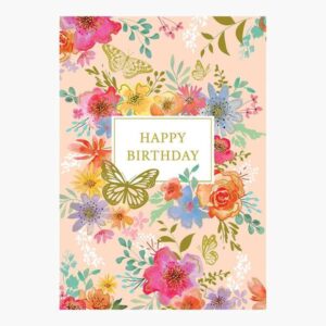 pictura tarjeta zig zag 15x22cm tematica de flores tarjeta triptica sin envoltorio incluye sobre blanco impresas en papel con certificacion fsc