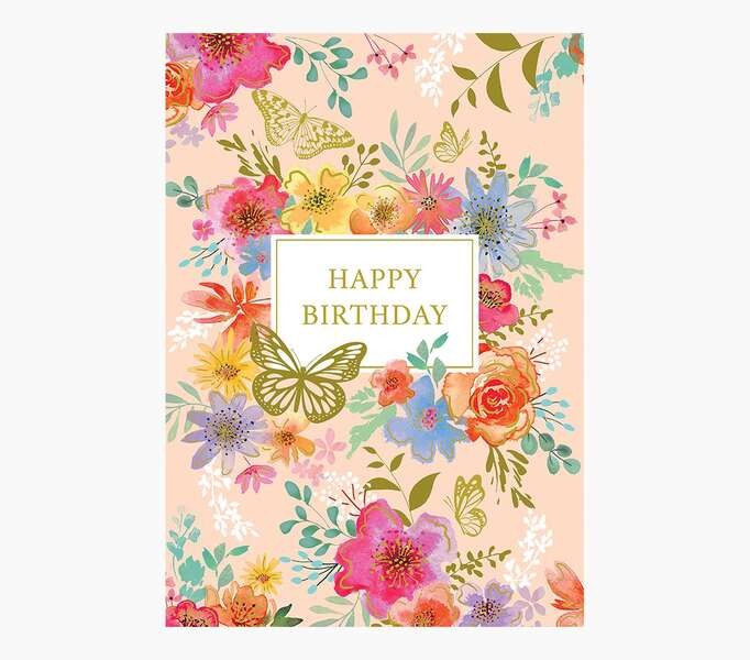 pictura tarjeta zig zag 15x22cm tematica de flores tarjeta triptica sin envoltorio incluye sobre blanco impresas en papel con certificacion fsc