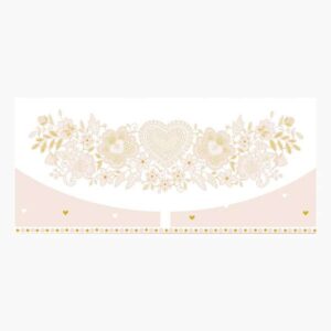 pictura tarjeta money cards tarjeta de regalo tipo sobre horizontal tematica corazones y flores 21.3x9.6cm embolsada individualmente en celofan incluido sobre blanco papel con certificacion fsc