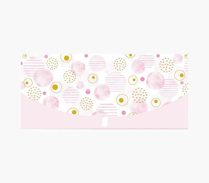 pictura tarjeta money cards 21.3x9.6cm diseño elegante de circulos incluye sobre blanco certificacion fsc