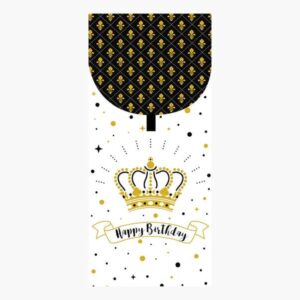 pictura tarjeta money cards 9.6x21.3cm diseño elegante con tematica de corona incluye sobre blanco certificacion fsc ideal para regalar dinero o entradas