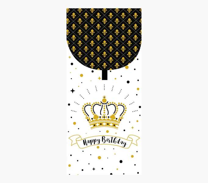 pictura tarjeta money cards 9.6x21.3cm diseño elegante con tematica de corona incluye sobre blanco certificacion fsc ideal para regalar dinero o entradas