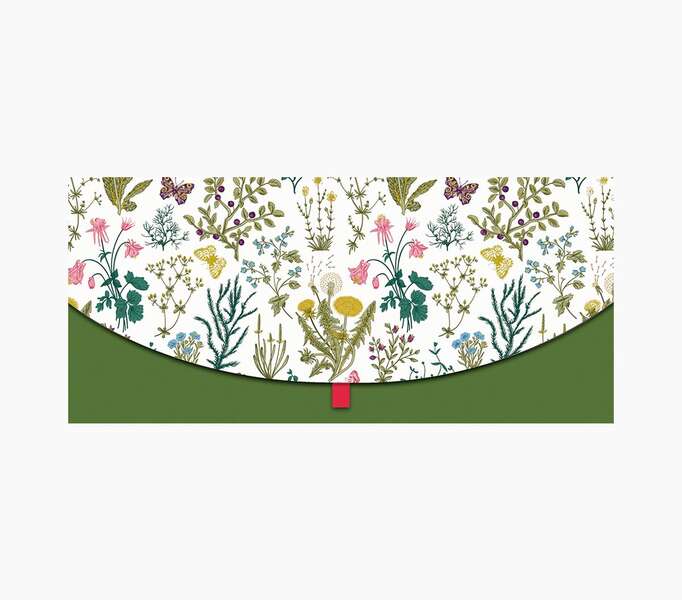 pictura tarjeta money cards formato horizontal tematica de flores 21.3x9.6cm embolsada individualmente incluye sobre blanco papel con certificacion fsc
