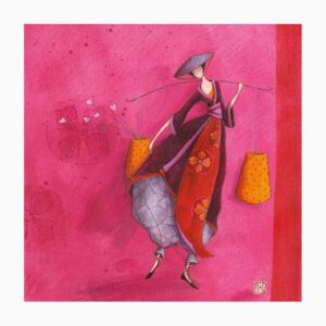 pictura gaëlle boissonnard tarjeta doble acabado en barniz de relieve uv grueso laminado mate de tacto suave 16x16cm papel con certificacion fsc