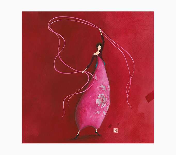 pictura gaëlle boissonnard tarjeta doble acabado en barniz de relieve uv grueso laminado mate de tacto suave 16x16cm papel con certificacion fsc
