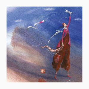 pictura gaëlle boissonnard tarjeta doble acabado en barniz de relieve uv grueso laminado mate de tacto suave 16x16cm papel con certificacion fsc