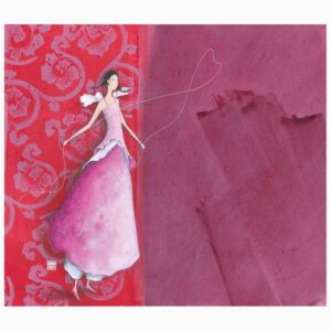 pictura gaëlle boissonnard tarjeta doble acabado en barniz de relieve uv grueso laminado mate de tacto suave 10.5x21cm papel con certificacion fsc