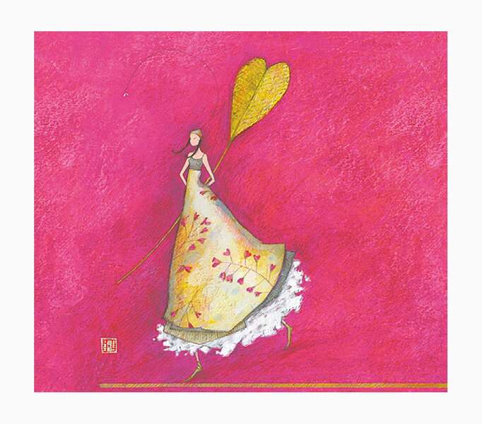 pictura gaëlle boissonnard tarjeta doble acabado en barniz de relieve uv grueso laminado mate de tacto suave 10.5x21cm papel con certificacion fsc