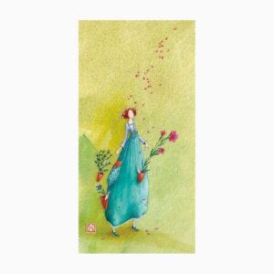 pictura gaëlle boissonnard tarjeta doble acabado en barniz de relieve uv grueso laminado mate de tacto suave 10.5x21cm papel con certificacion fsc