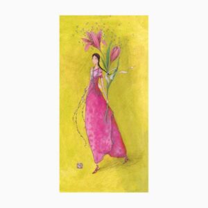 pictura gaëlle boissonnard tarjeta doble acabado en barniz de relieve uv grueso laminado mate de tacto suave 10.5x21cm papel con certificacion fsc