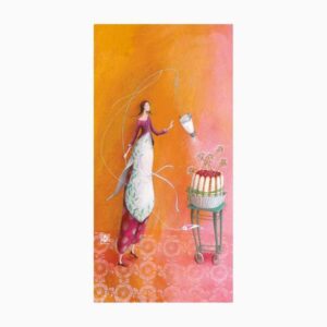 pictura aquarupella gaëlle boissonnard tarjeta doble 10.5x21cm acabado en barniz de relieve uv grueso laminado mate de tacto suave papel con certificacion fsc