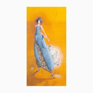 pictura aquarupella gaëlle boissonnard tarjeta doble 10.5x21cm acabado en barniz de relieve uv grueso laminado mate de tacto suave papel con certificacion fsc