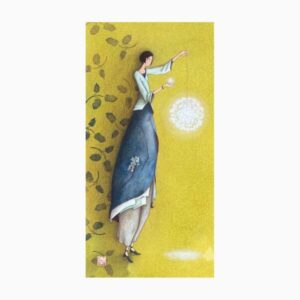 pictura aquarupella gaëlle boissonnard tarjeta doble 10.5x21cm acabado en barniz de relieve uv grueso laminado mate de tacto suave papel con certificacion fsc