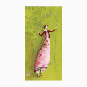pictura aquarupella gaëlle boissonnard tarjeta doble 10.5x21cm acabado en barniz de relieve uv grueso laminado mate de tacto suave papel con certificacion fsc