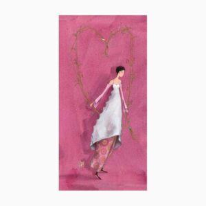 pictura aquarupella gaëlle boissonnard tarjeta doble 10.5x21cm acabado en barniz de relieve uv grueso laminado mate de tacto suave papel con certificacion fsc
