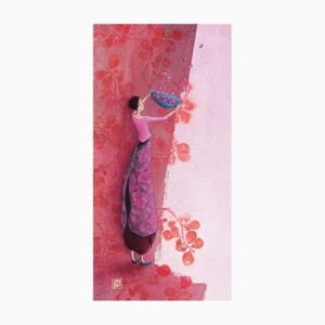 pictura aquarupella gaëlle boissonnard tarjeta doble 10.5x21cm acabado en barniz de relieve uv grueso laminado mate de tacto suave papel con certificacion fsc