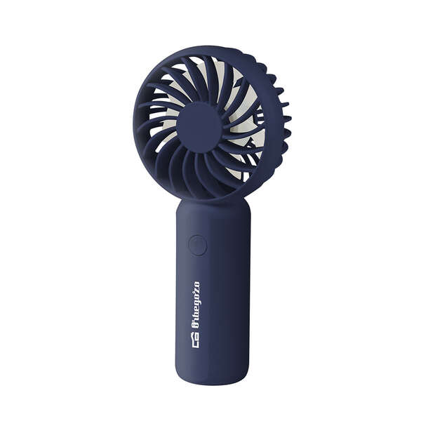 orbegozo hf 2100 ventilador de mano refrescante 3 velocidades de ventilacion potente y compacto ligero conexion usb c bateria de litio de 1200mah cinta para colgar