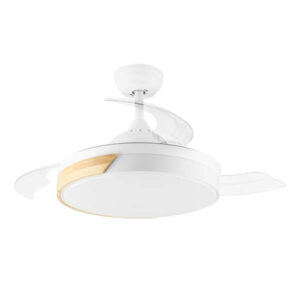 orbegozo cp 136105 ventilador de techo elegance ventilador de techo con diseño elegante y funcionalidad optima aspas retractiles motor dc silencioso iluminacion led y sistema reversible