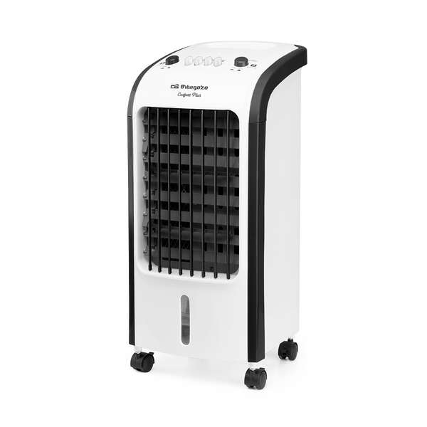 orbegozo air 38 climatizador multifuncional frescor y pureza potente purificacion del aire deposito de agua amplio 3 velocidades de ventilacion lamas oscilantes y direccionales