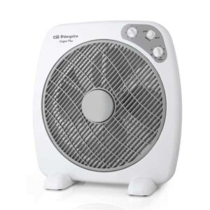 orbegozo bf 0140 ventilador portatil con difusor rotativo y temporizador ideal para oficina, camping y habitaciones pequeñas silencioso y potente