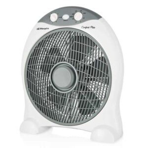 orbegozo box fan bf 1030 ventilador portatil refrescante potente motor de 45w temporizador de 2h silencioso y compacto