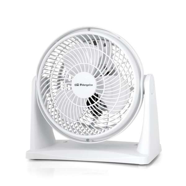 orbegozo bf 0128 ventilador box fan refresca tu espacio con comodidad y versatilidad 2 en 1 de mesa y pared aspas de 23cm potencia 30 w cabezal orientable asa de transporte 2 velocidades