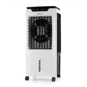 orbegozo air 55 climatizador 3 en 1 purifica, humidifica y refresca el aire deposito de 35l potencia 150w temporizador 12h control tactil mando a distancia movilidad facil